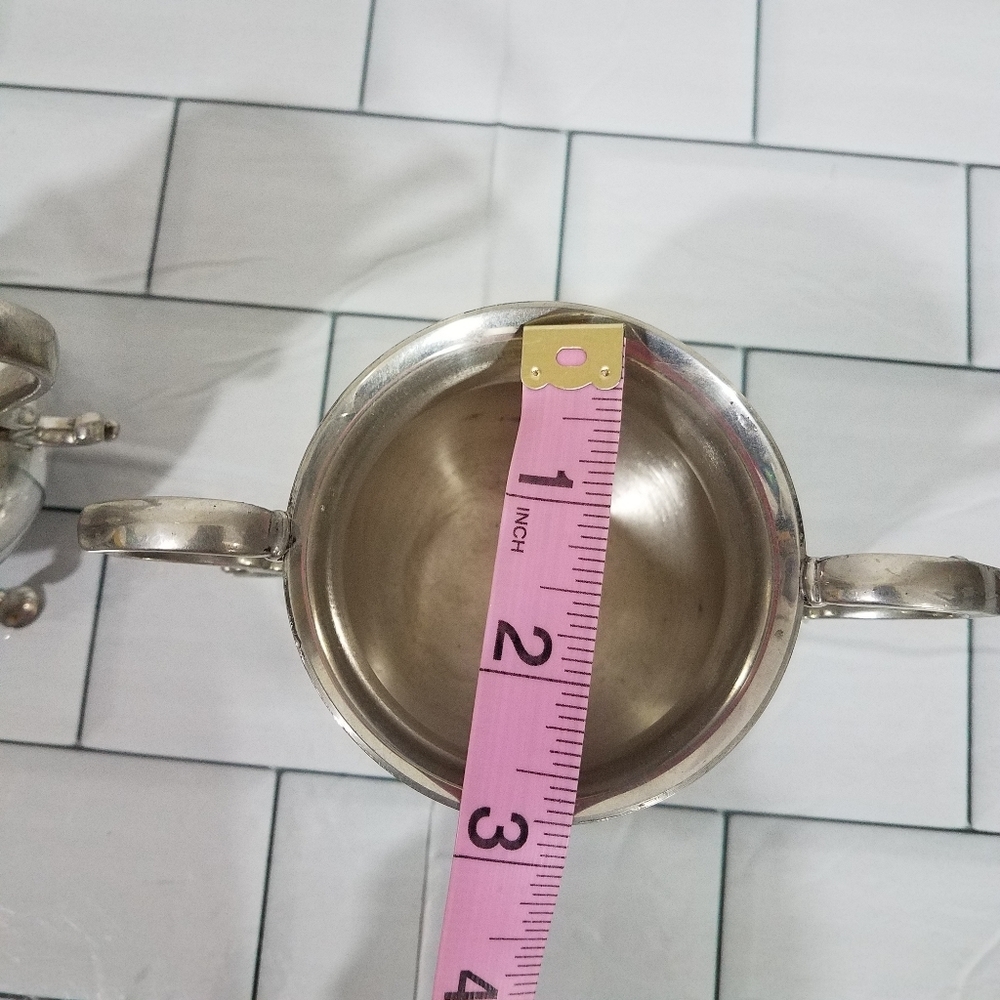 Kirk Steiff Pewter Creamer and Sugar Williamsburg - Picture 11 of 13